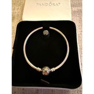 Pandora Sterling Silver Dainty Bow Limited Edition Bangle